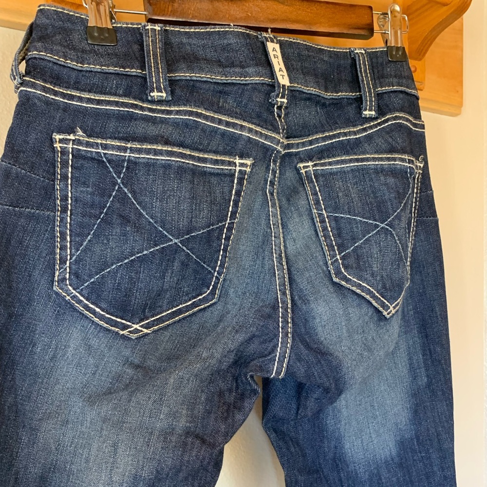 Ariat Real Denim Ella Mid Rise Skinny Stretch Jean in Dark Wash Celestial 28R